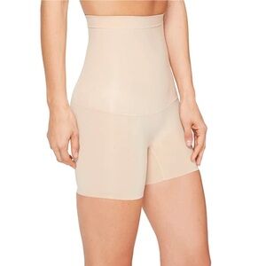 SPANX High-Waisted Mid-Thigh Girl Short 10102R Shapewear Natural XL NWT